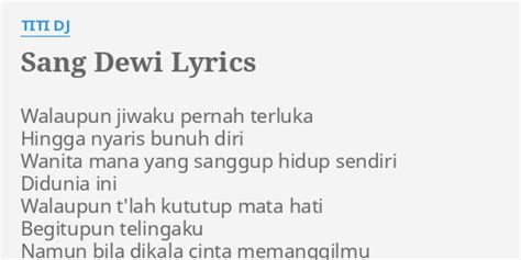 lyrics of sang dewi